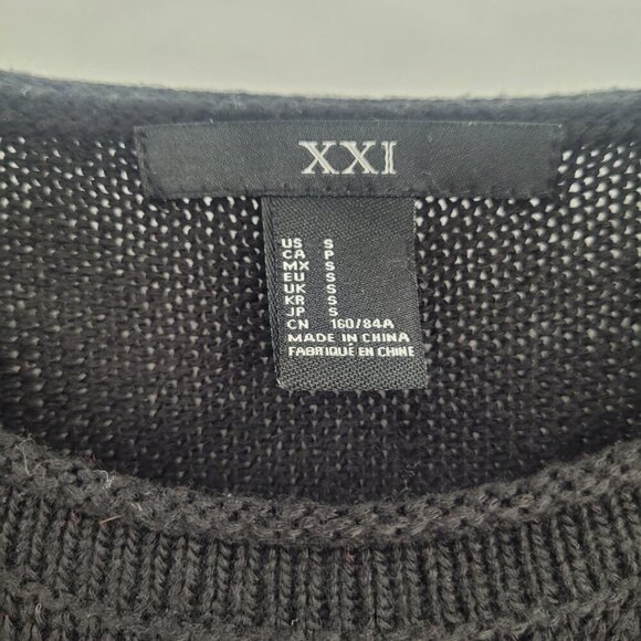 XXI Black Graphic Distressed Los Angeles Sweater - Picture 8 of 10